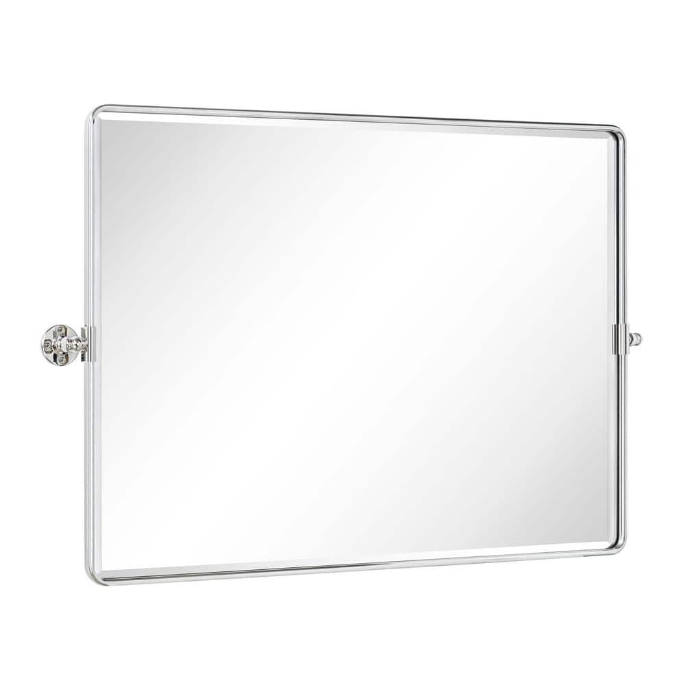 TEHOME Lutalo 40 in. W x 30 in. H Rectangular Metal Framed Pivot Wall
