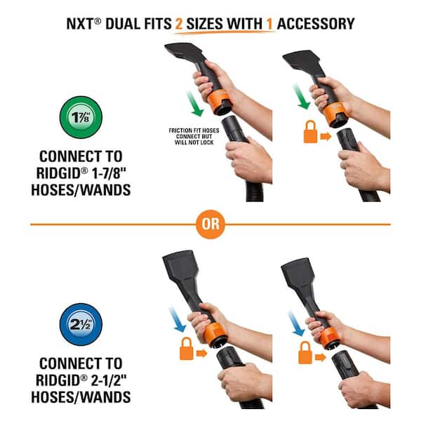 RIDGID 1-7/8 in. to 2-1/2 in. DA1740 NXT Dual Locking Claw Nozzle