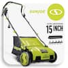 Sun Joe 15 in. 13 Amp Electric Lawn Dethatcher with Collection Bag AJ805E -  The Home Depot