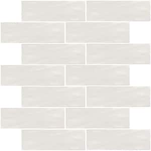 White 2.58 in. x 8 in. Polished Ceramic Subway Tile (50 Cases/269 sq. ft./Pallet)