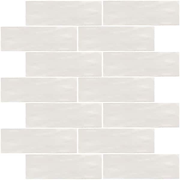 Apollo Tile White 2.58 in. x 8 in. Polished Ceramic Subway Wall Tile (5.38 sq. ft./Case)