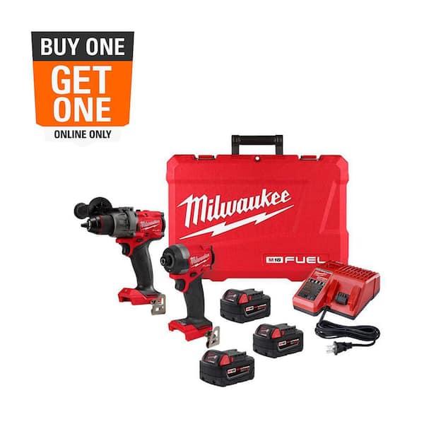 M18 FUEL 18- V Lithium-Ion Brushless Cordless Hammer Drill and Impact Driver Combo Kit (2-Tool) with (3) 5.0Ah Batteries