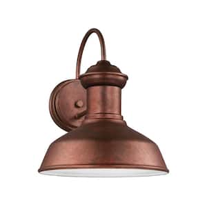 Fredricksburg 1-Light Weathered Copper Outdoor 11.9375 in. Wall Lantern Sconce