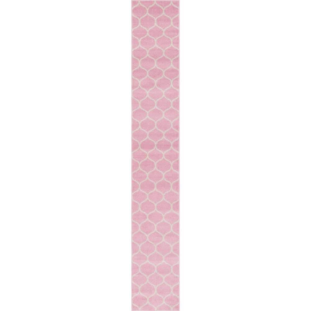 Trellis Frieze Rounded Light Pink 2 ft. x 13 ft. Rug price history on PriceWatchPro