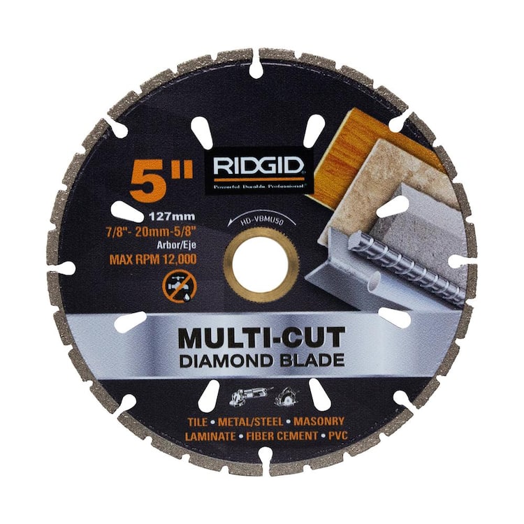 RIDGID 5 in. Diamond Multi-Cutting Blade