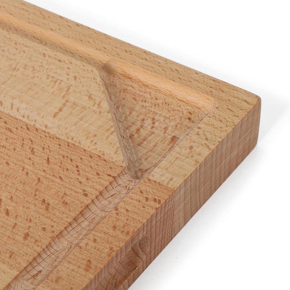 Lochner 18" x 12" Beech Wood Cutting Board with Juice Groove