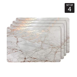 Marble Cork 12 in. x 18'' In. Yellows and Golds Cork Rectangle Placemats Set of 4