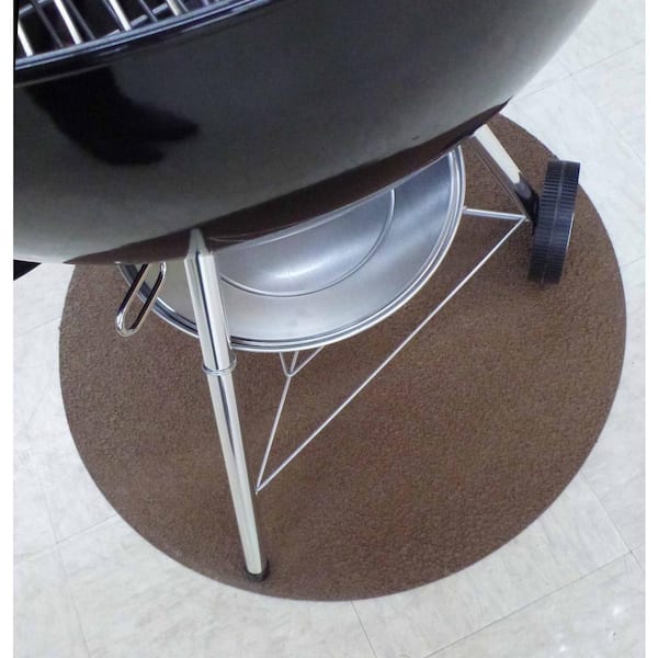 The Original Grill Pad 30 In Round Earthtone Brown Deck Protector Gp 30 C The Home Depot