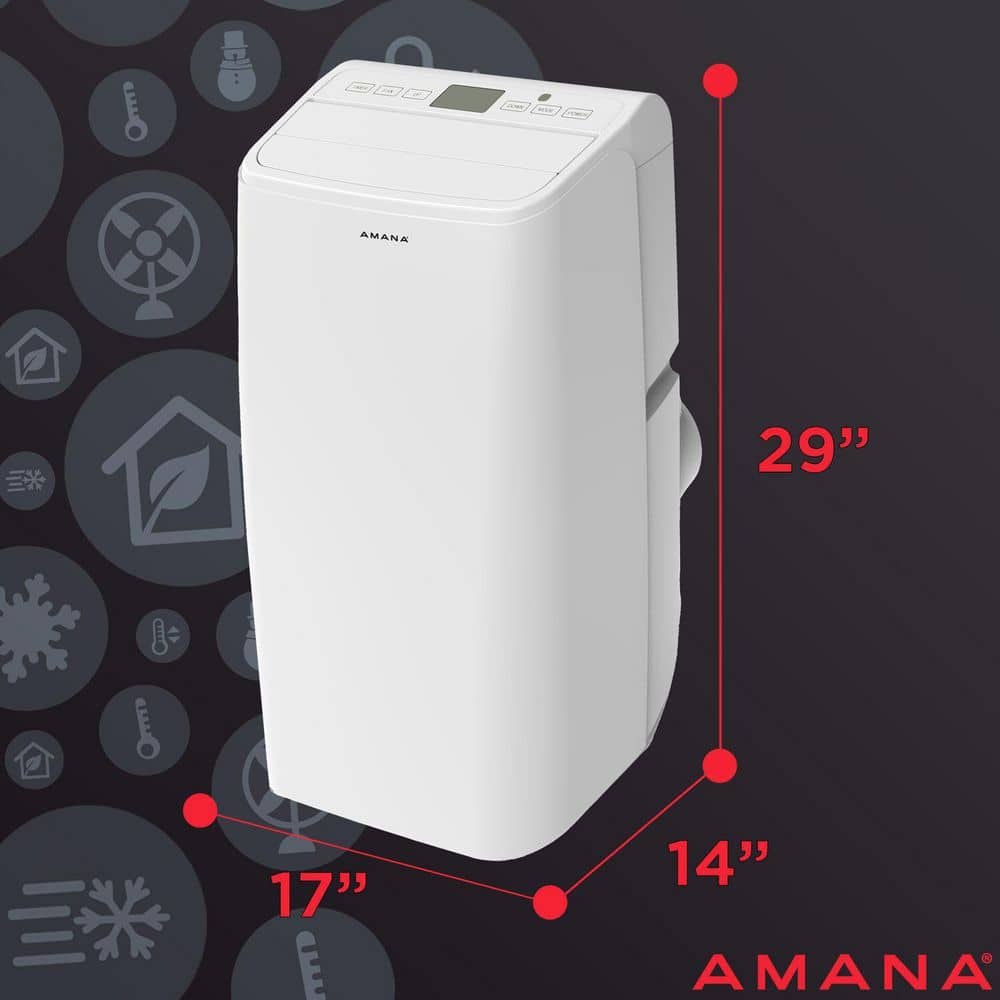 Amana 9000 BTU White Portable Air Conditioner with Remote