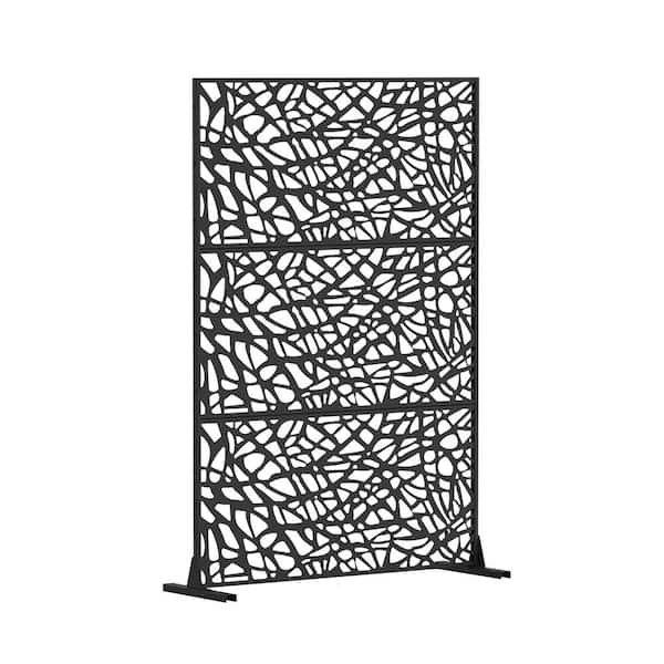 domi outdoor living 71 in. Metal Garden Fence Outdoor Privacy Screen ...