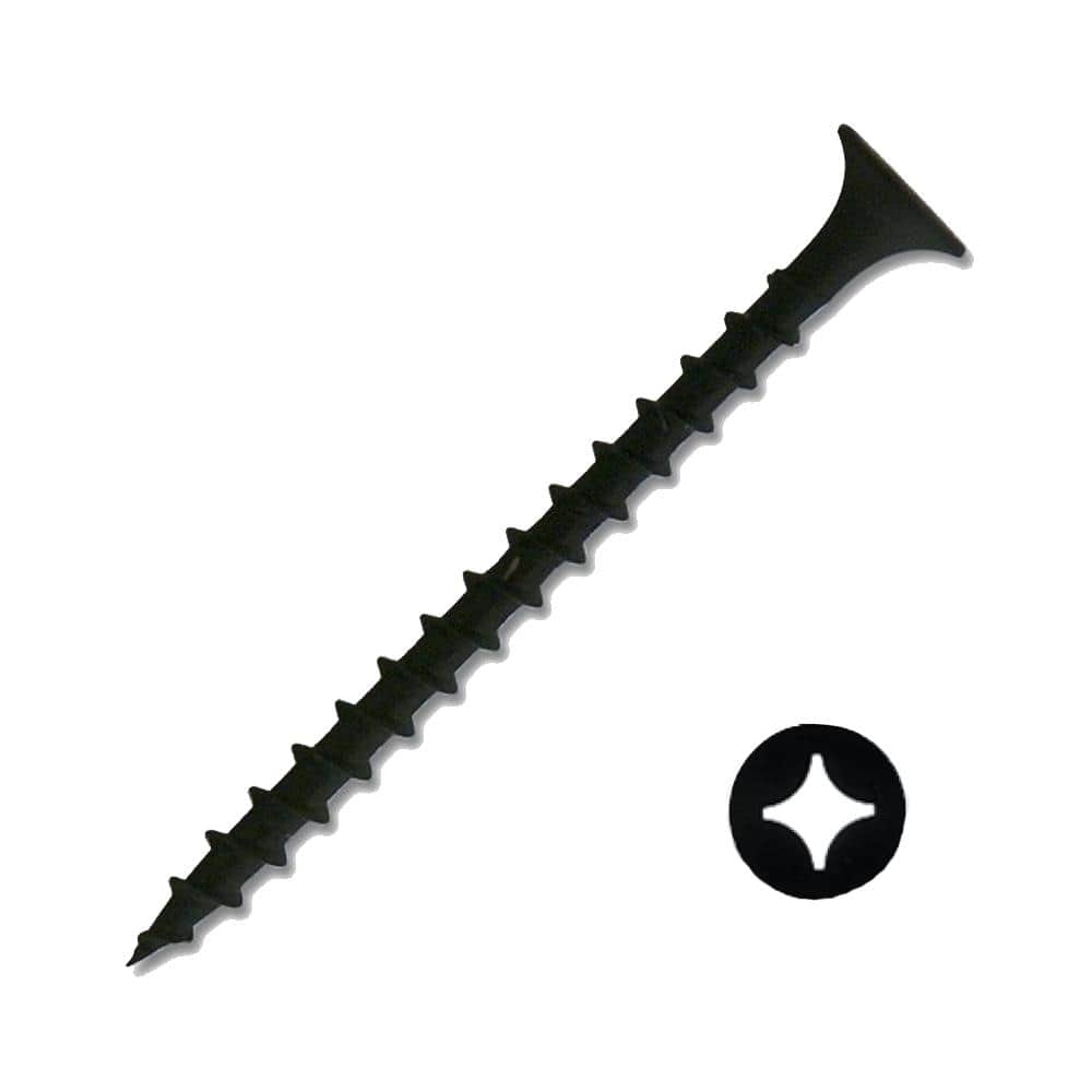 #6 x 2 in. Black Oxide Phillips Drive Bugle Head Coarse Thread (1000 per B