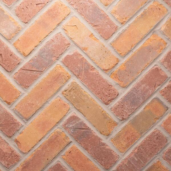Old Mill Brick 28 in. x 12.5 in. x 0.5 in. Brickwebb Herringbone