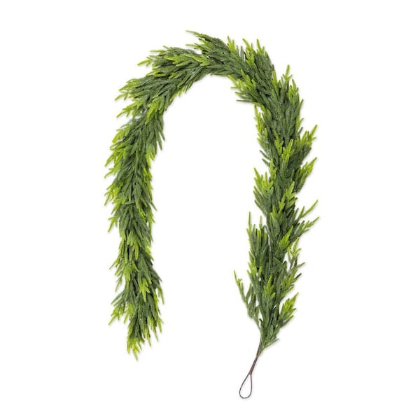 9 ft. Christmas Greenery PE Dripping Prelit Garland