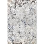 Hanna Textured Abstract Indoor/Outdoor Beige 5 ft. x 8 ft. Area Rug