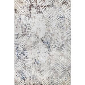 Hanna Textured Abstract Indoor/Outdoor Beige 5 ft. x 8 ft. Area Rug