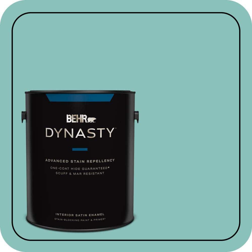 1 gal. #M450-4 Undine One-Coat Hide Satin Enamel Interior Stain-Blocking Paint & Primer price history on PriceWatchPro