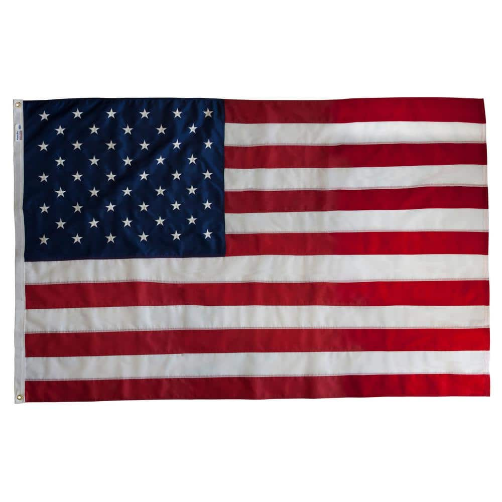 Perma-Nyl 5 ft. x 8 ft. Nylon Large Commercial United States Flag