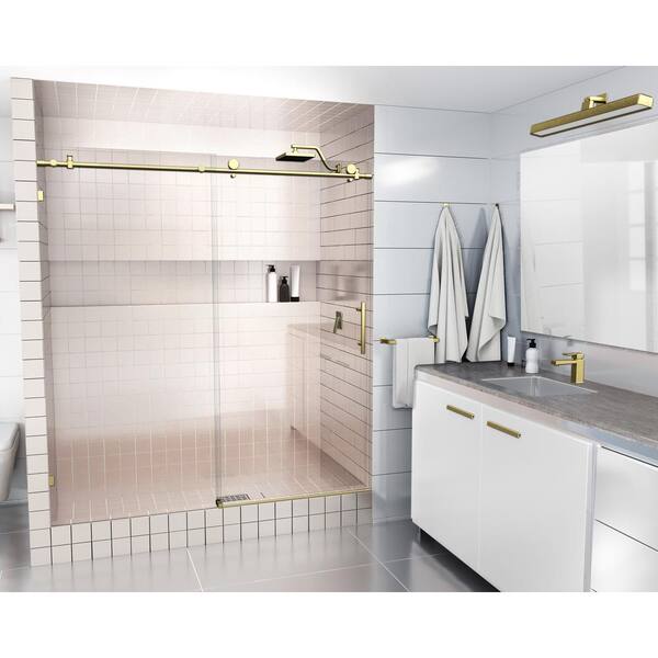 Glass Warehouse 72 in. W x 78 in. H Frameless Sliding Shower Door in
