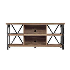 Irondale 54 in. Autumn Driftwood TV Stand Fits TVs Up to 60 in. with Cable Management