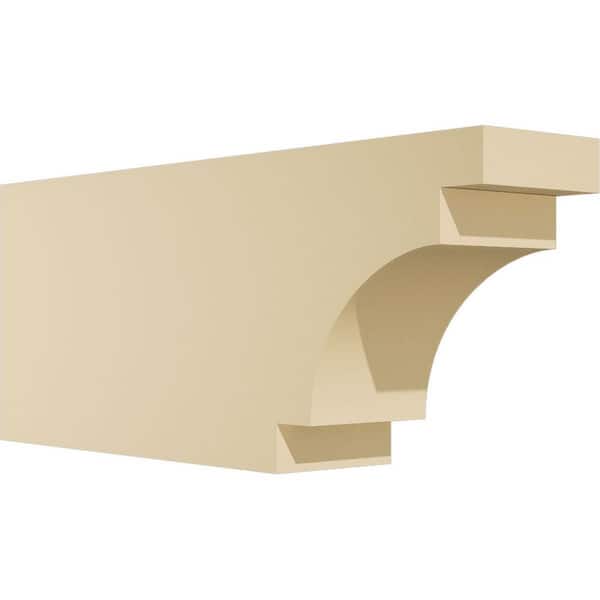 Ekena Millwork Standard Mediterranean 4 in. W x 8 in. H x 20 in. D Signature Urethane Rafter Tail Outlooker