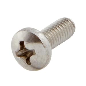 M4-0.7x10mm Stainless Steel Pan Head Phillips Drive Machine Screw 2-Pieces
