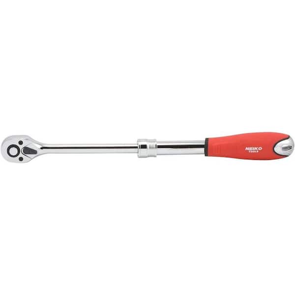 NEIKO 3/8 in. Drive Extendable Ratchet Handle, 72-Tooth Reversible