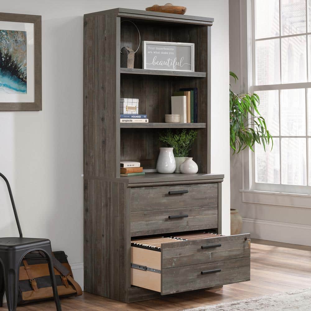 Pebble Pine 2-Drawer Lockable Lateral File Cabinet
