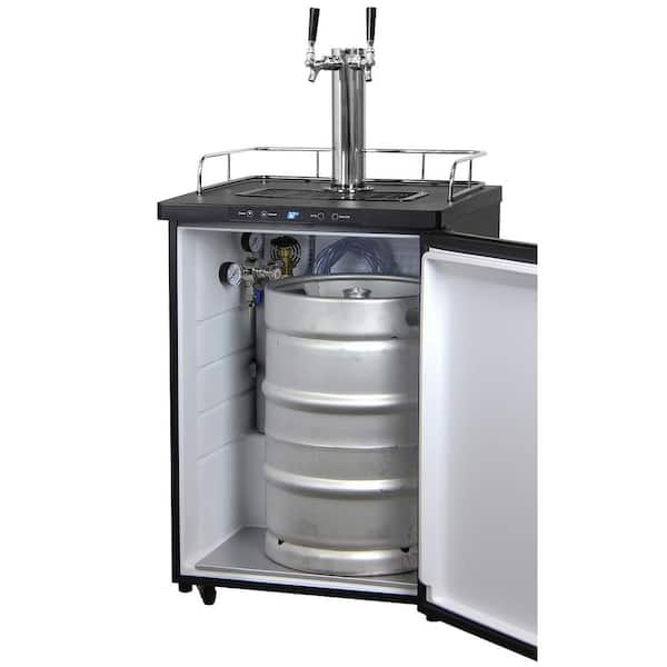 Full Size Digital Beer Keg Dispenser with Double Tap