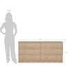 Tvilum Portland 6-Drawer Double Dresser in Oak 26.89 in. H x 56.34 in. W x 12.46 in. D 70328hlhl