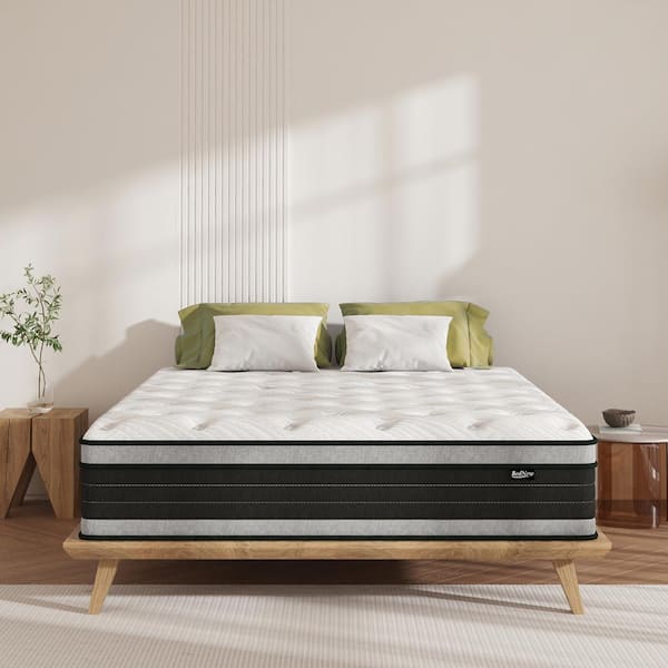 BedNew Modern Series King Medium Firm Hybrid Mattress 12 in. Bed in a Box Mattress
