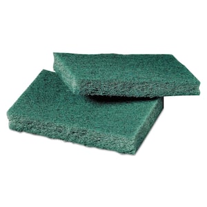 3 in. x 4-1/2 in. Green General Purpose Scrub Sponge Pad (40 per Box/2-Boxes per Carton)