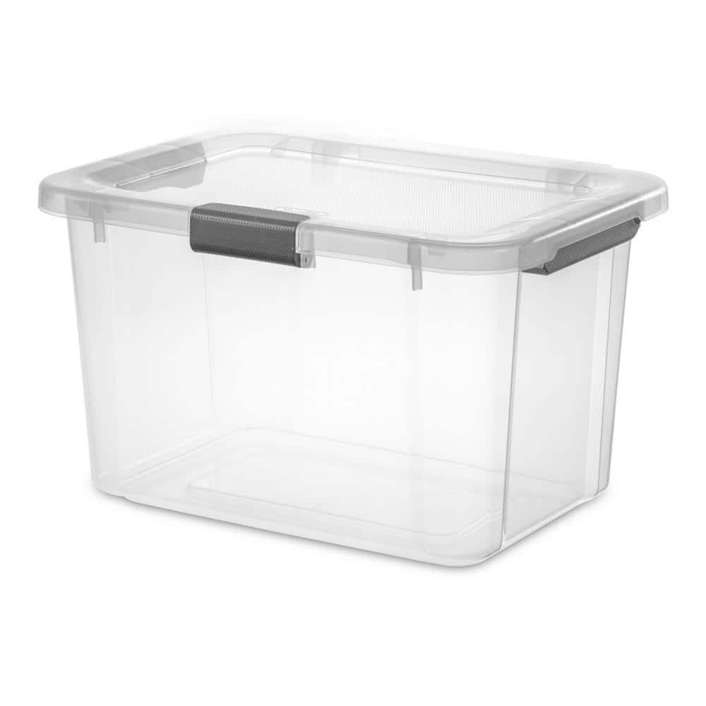 Sterilite 30 qt. Hinged Box 13933V06 - The Home Depot