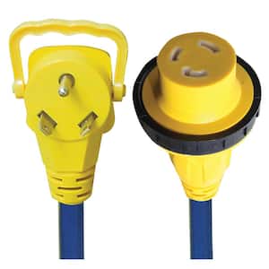 30A E-Zee Grip Locking Extension Cord - 2'