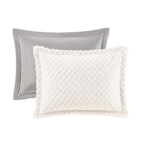 White Triple Diamond Throw Pillow Set - CITY SCENE