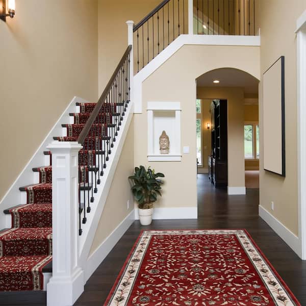 Kurdamir Carlo 8 ft. x 11 ft. Cinnabar/Navajo White Area Rug