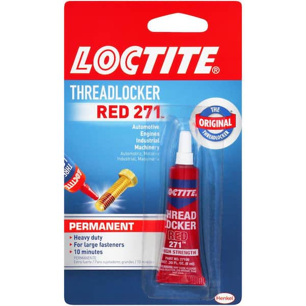 Loctite Threadlocker 271 Red Permanent Nut and Bolt Adhesive 0.20 oz. (each)
