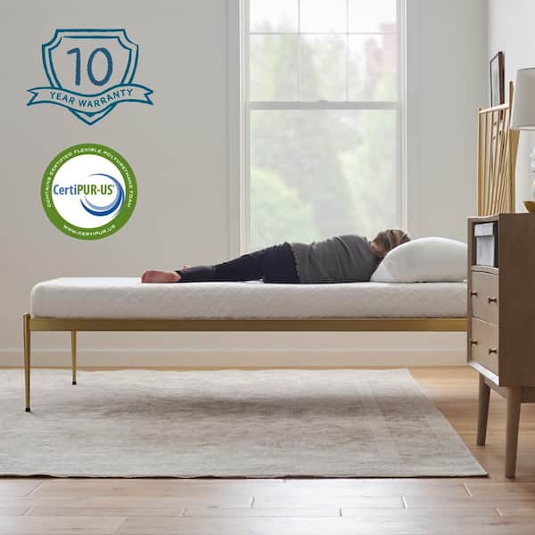 Lucid Comfort Collection SureCool 6in. Firm Gel Memory Foam Tight