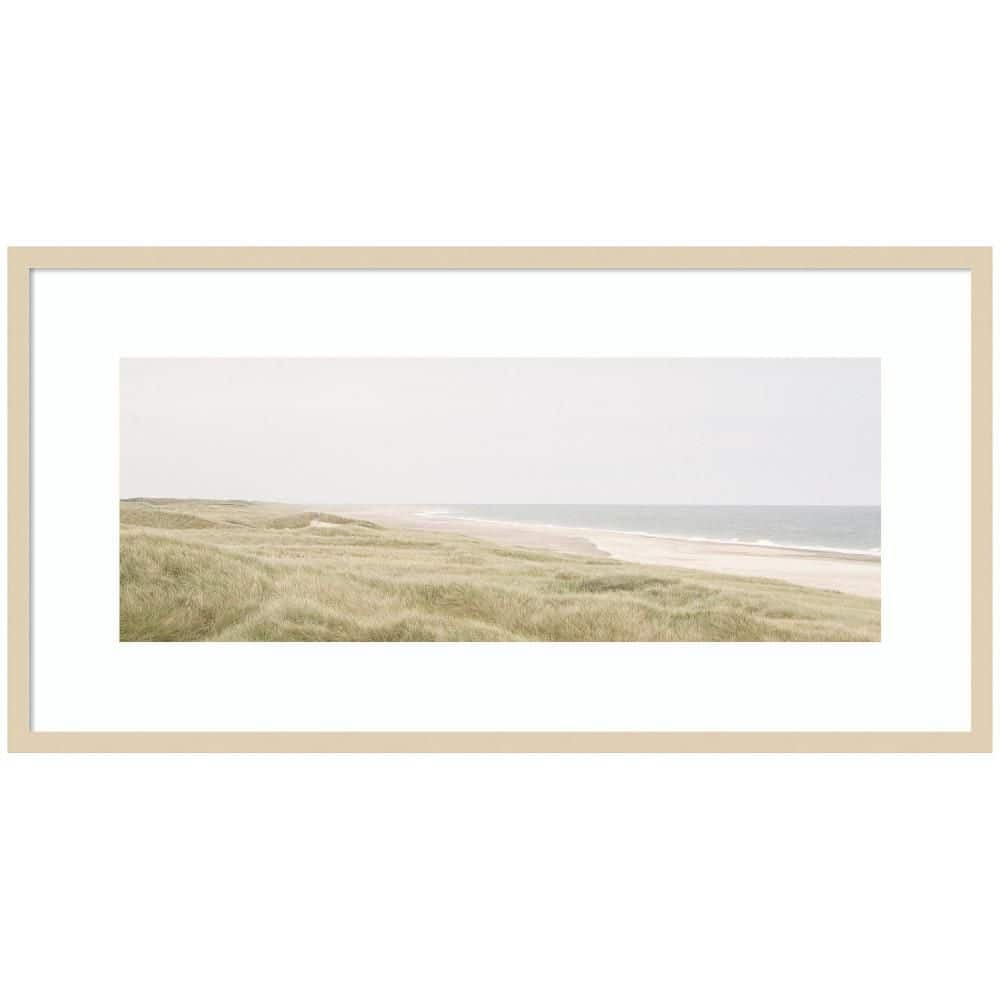 "Svelte ""Peaceful and Serene Coastal Landscape"" by The Creative Bunch Studio Beach Framed Art Print 21 in. x 41 in." price history on PriceWatchPro