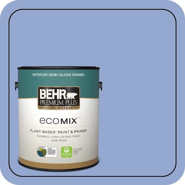 1 gal. #M540-4 Hopeful Dream Semi-Gloss Enamel EcoMix Plant-Based Interior Paint & Primer