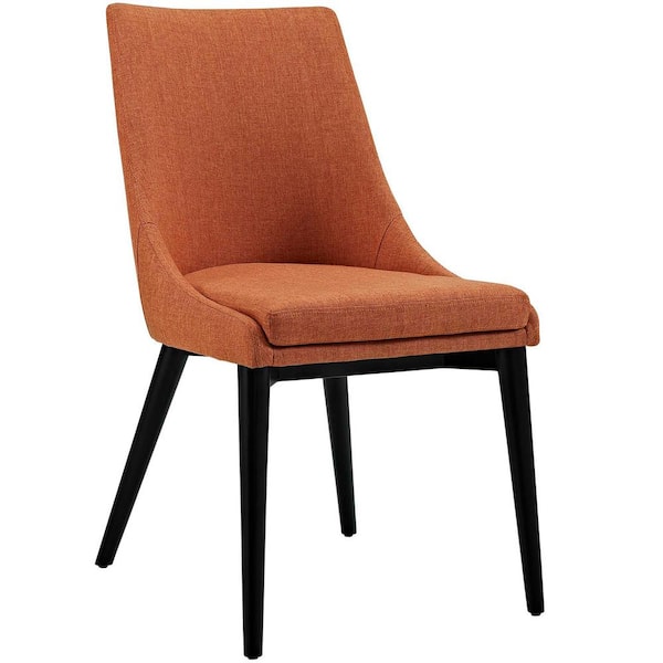 MODWAY Viscount Orange Fabric Dining Chair