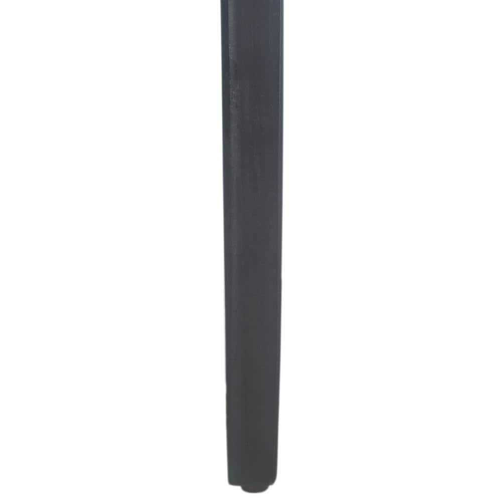 Opal 39'' Rich Black Wood and Metal Console Table with Storage