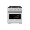 ZLINE Kitchen and Bath Paramount 30 in. 4-Burner Dual Fuel Range with Convection Oven in Fingerprint Resistant Stainless Steel SDRS-30