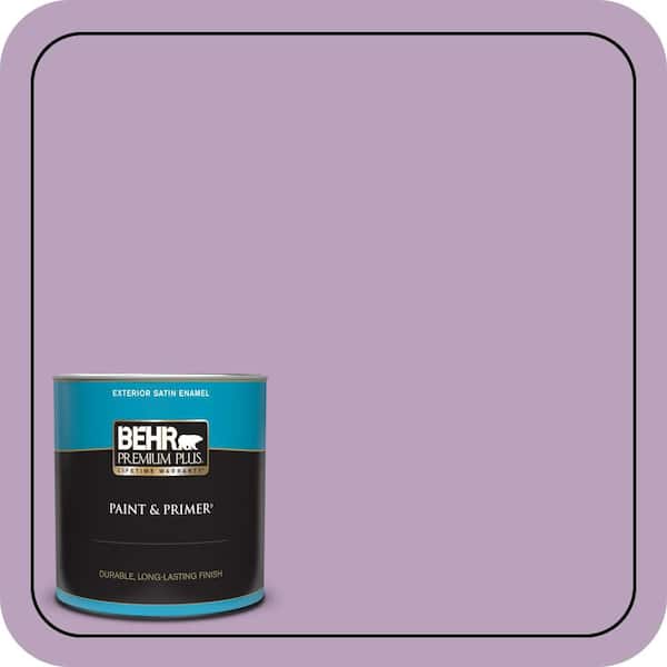 BEHR PREMIUM PLUS 1 qt. #M100-3 Svelte Satin Enamel Exterior Paint & Primer