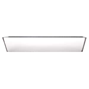 18 in. Stainless Steel Mud Pan with Sheared Edges
