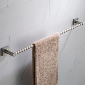 Ventus 23.63 in. Wall Mounted Bathroom Towel Bar in Brushed Nickel