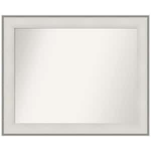 Imperial White 33 in. W x 27 in. H Non-Beveled Bathroom Wall Mirror in White