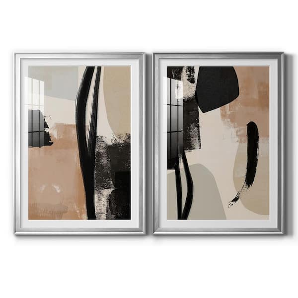 Wexford Home Selective Arrangement I By Wexford Homes 2-Pieces Framed Abstract Paper Art Print 26.5 in. x 36.5 in.