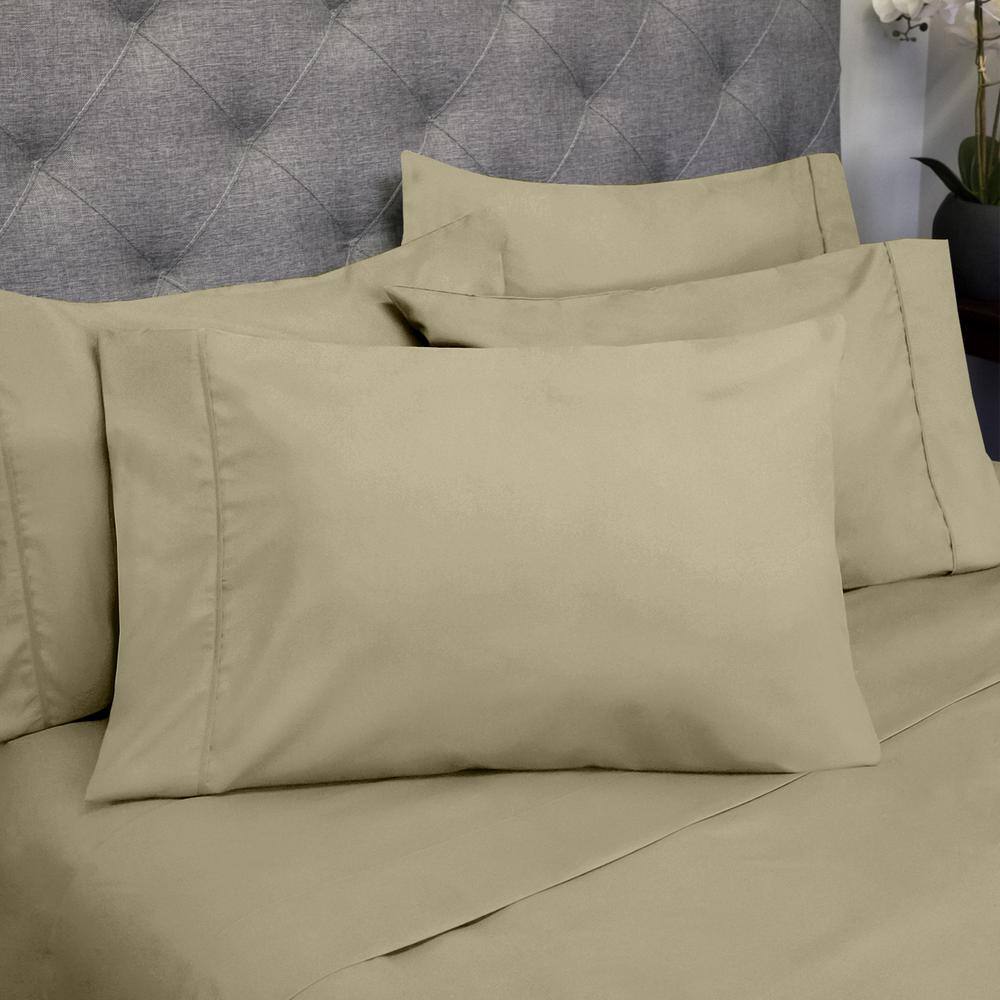 Sage Green Microfiber RV Queen 6-Piece Sheet Set