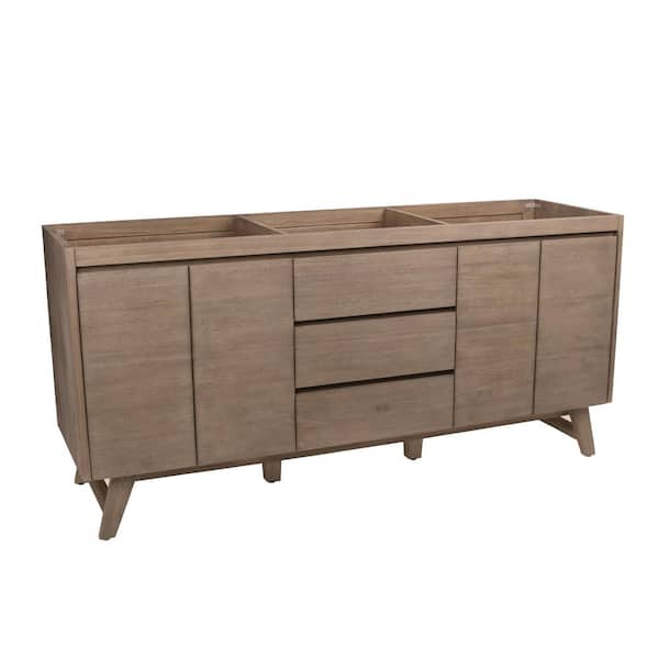 Coventry 72 in. Vanity Cabinet Only in Gray Teak Coventry 72 in. Vanity Cabinet Only in Gray Teak