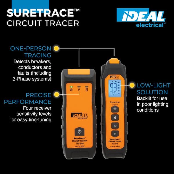 Suretrace Digital Circuit Tracer, 0 to 480-Volt AC/DC